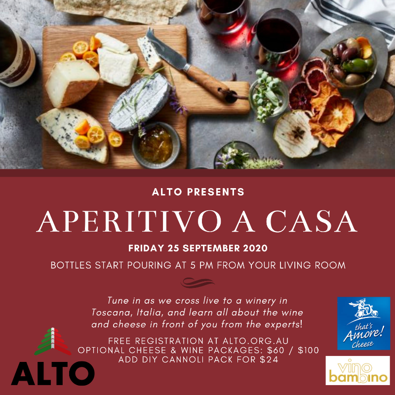 Alto Presents: APERITIVO A CASA